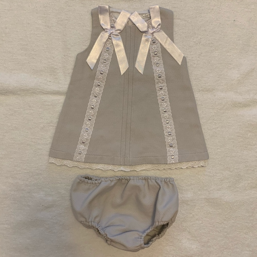 Dr. Kid Newborn Dress and Bloomers